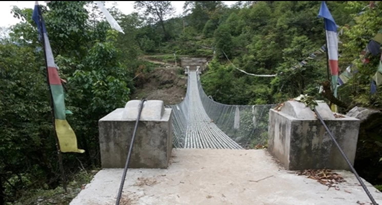 Deku khare khola m suspended bridge 