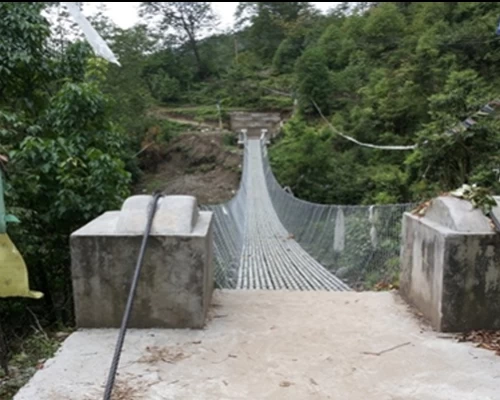 Deku khare khola m suspended bridge 